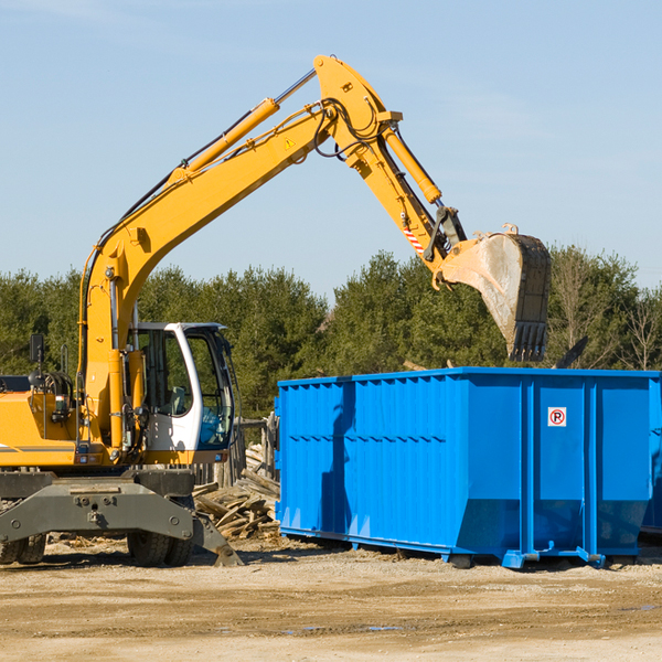 are there any restrictions on where a residential dumpster can be placed in Andrews County TX